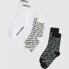 Chaussettes à logo intégral – lot de 3 Chaussettes à logo intégral – lot de 3