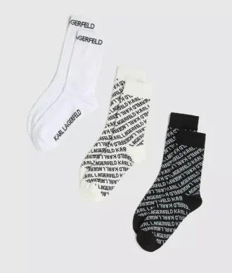 Chaussettes à logo intégral – lot de 3