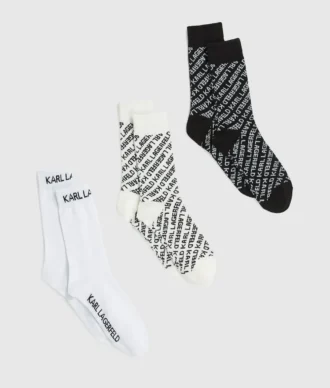Chaussettes à logo intégral – lot de 3