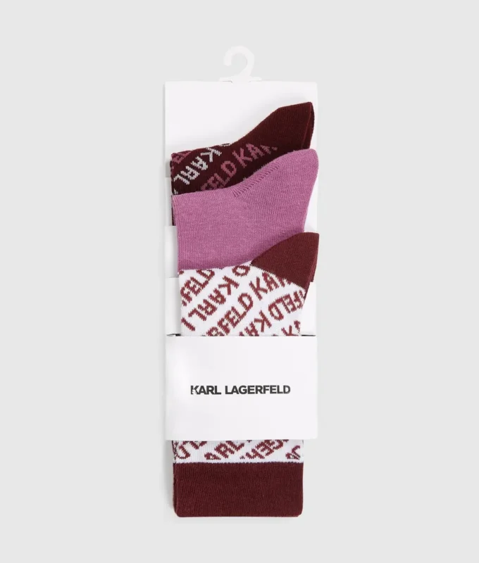 Chaussettes à logo intégral – lot de 3 Chaussettes à logo intégral – lot de 3