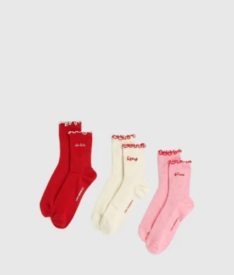 Chaussettes Love Notes – lot de 3