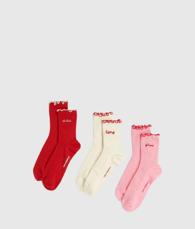 Chaussettes Love Notes – lot de 3 Chaussettes Love Notes – lot de 3