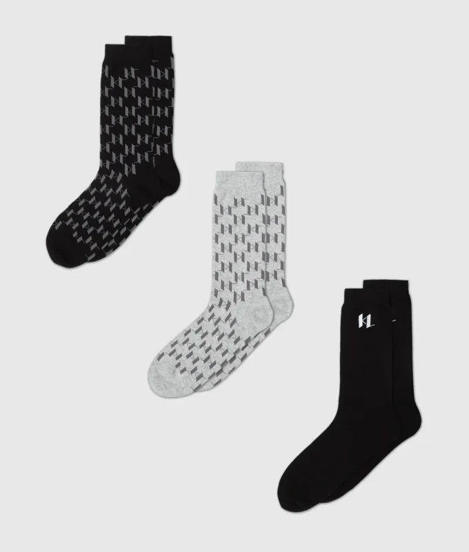 Chaussettes Monogram – lot de 3 Chaussettes Monogram – lot de 3