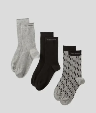 CHAUSSETTES MONOGRAM – LOT DE 3