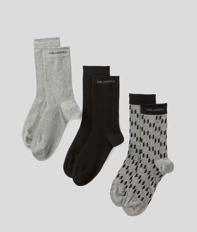 CHAUSSETTES MONOGRAM – LOT DE 3 CHAUSSETTES MONOGRAM – LOT DE 3