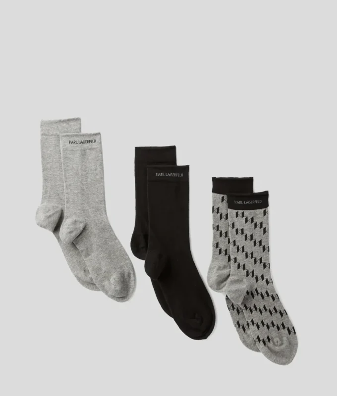 CHAUSSETTES MONOGRAM – LOT DE 3 CHAUSSETTES MONOGRAM – LOT DE 3