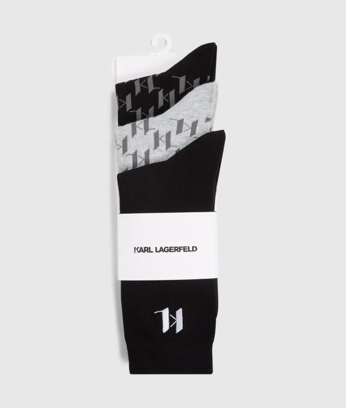Chaussettes Monogram – lot de 3 Chaussettes Monogram – lot de 3