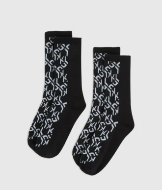 Chaussettes monogrammées – lot de 2