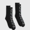 Chaussettes monogrammées – lot de 2 Chaussettes monogrammées – lot de 2
