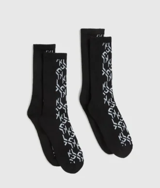Chaussettes monogrammées – lot de 2