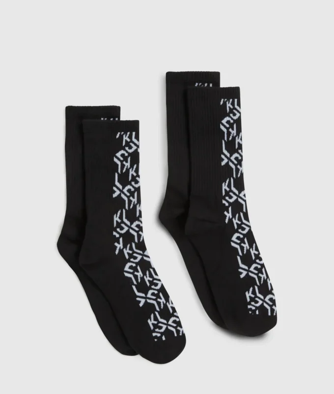 Chaussettes monogrammées – lot de 2 Chaussettes monogrammées – lot de 2