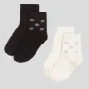 CHAUSSETTES À STRASS K/AUTOGRAPH – LOT DE 2 CHAUSSETTES À STRASS K/AUTOGRAPH – LOT DE 2