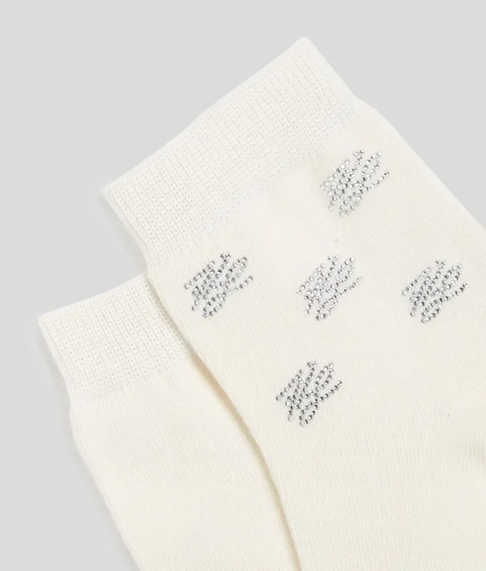 CHAUSSETTES À STRASS K/AUTOGRAPH – LOT DE 2 CHAUSSETTES À STRASS K/AUTOGRAPH – LOT DE 2