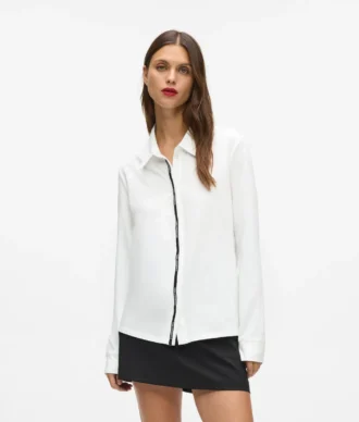 Chemise à bande logo