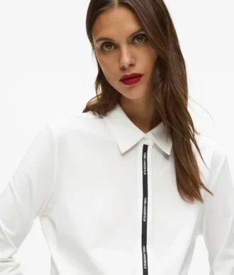 Chemise à bande logo