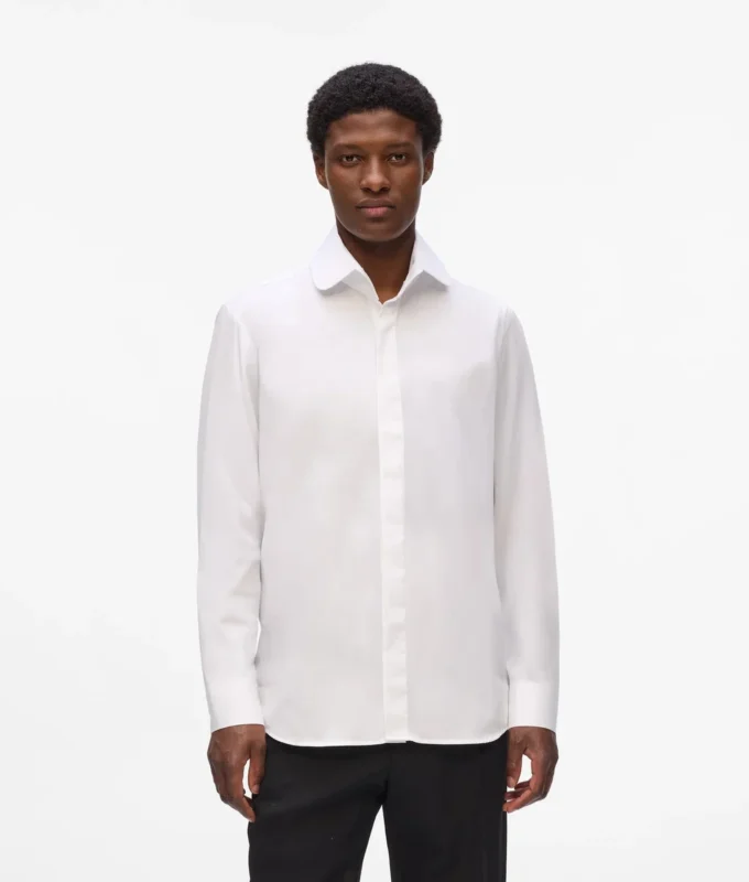 Chemise à col arrondi