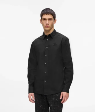 Chemise à col cristallisé