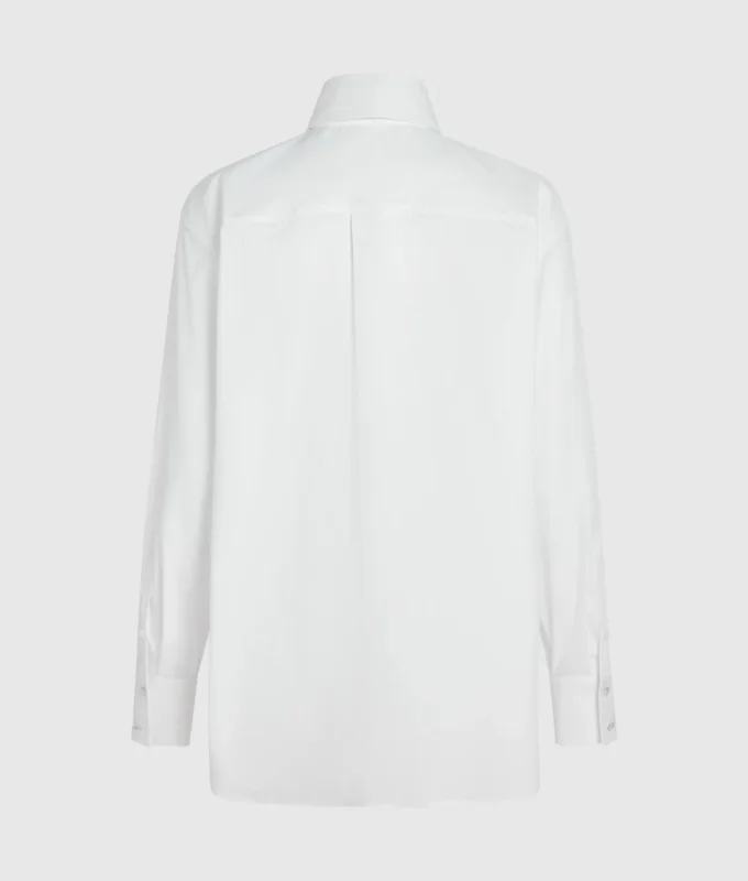 Chemise à cravate en popeline Chemise à cravate en popeline
