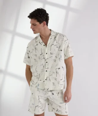 CHEMISE DE BOWLING IMPRIMÉE