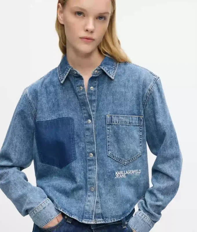 Chemise en denim carrée Chemise en denim carrée