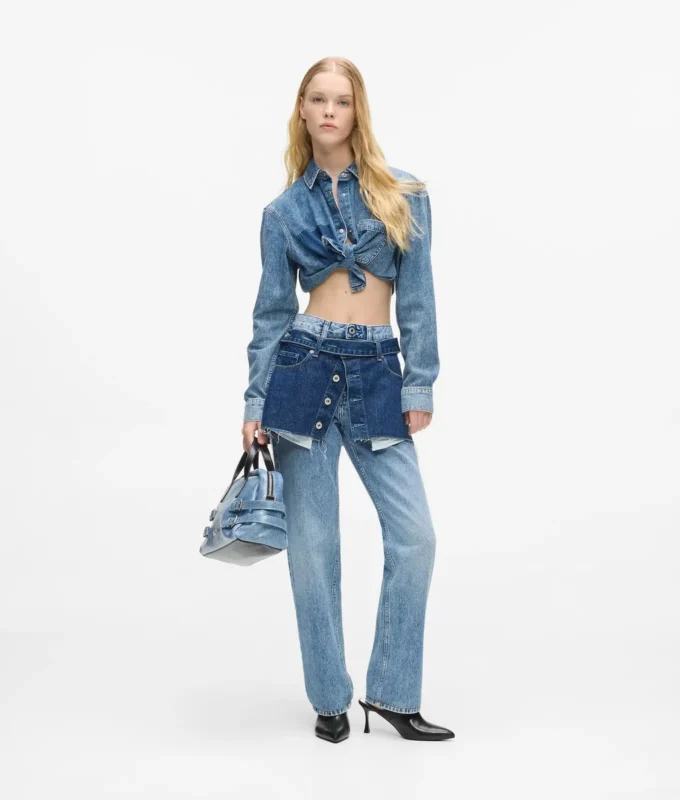 Chemise en denim carrée Chemise en denim carrée