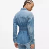Chemise en denim à ceinture