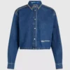 Chemise en denim cloutée