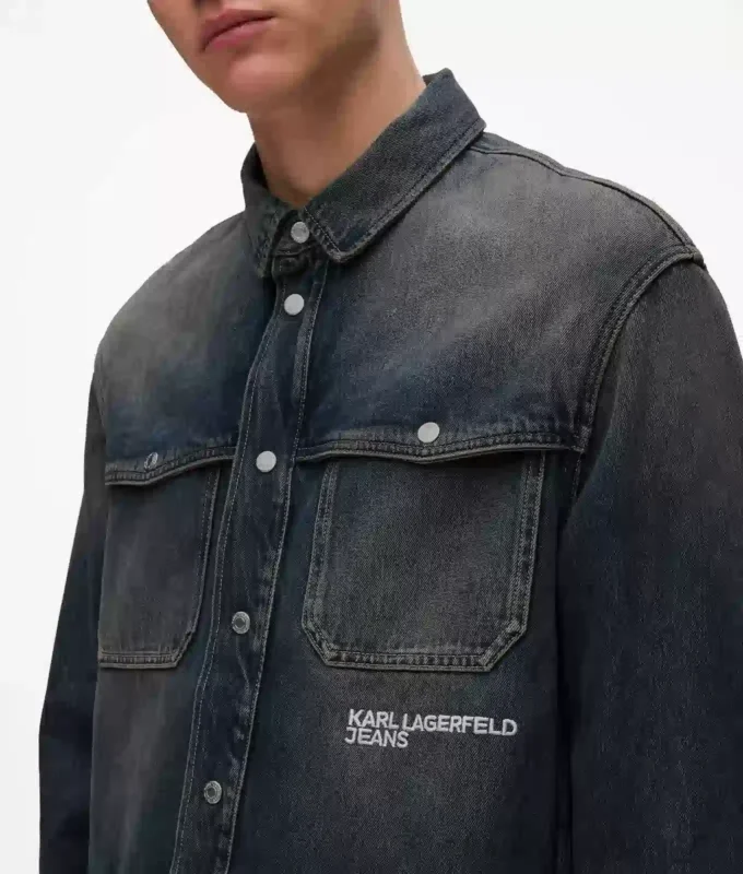 Chemise en denim décontractée Chemise en denim décontractée