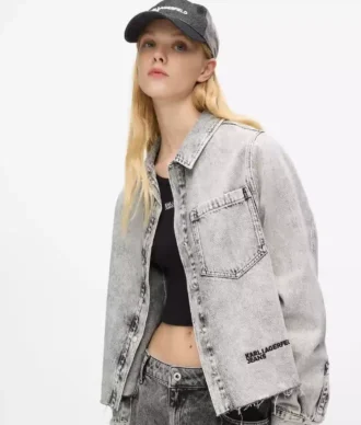Chemise en denim délavé Chemise en denim délavé