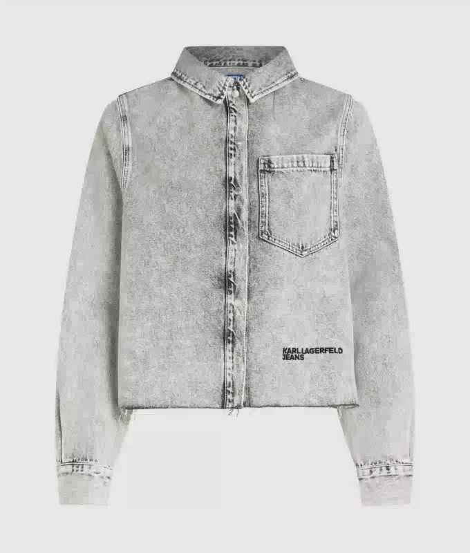 Chemise en denim délavé Chemise en denim délavé