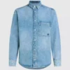 Chemise en denim à manches longues Chemise en denim à manches longues