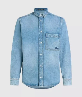 Chemise en denim à manches longues
