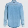 Chemise en denim à manches longues Chemise en denim à manches longues
