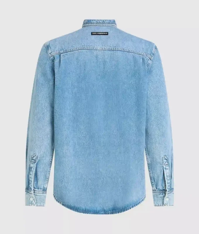 Chemise en denim à manches longues Chemise en denim à manches longues
