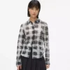 Chemise en maille à carreaux Chemise en maille à carreaux