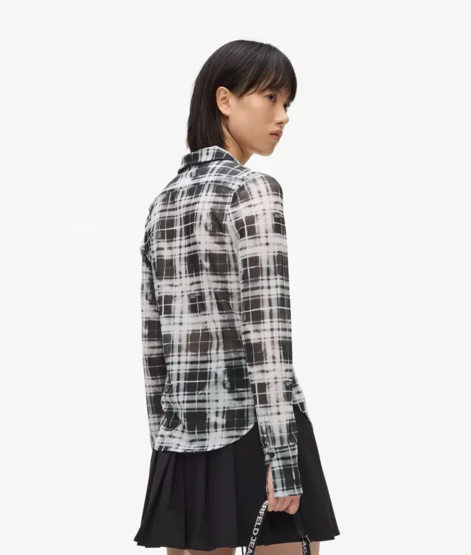 Chemise en maille à carreaux Chemise en maille à carreaux