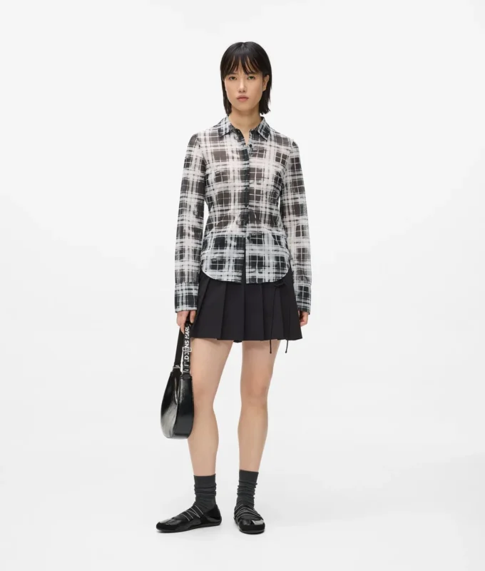 Chemise en maille à carreaux Chemise en maille à carreaux