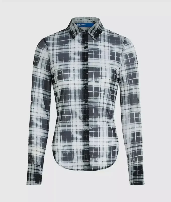 Chemise en maille à carreaux Chemise en maille à carreaux