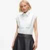 Chemise en popeline cloutée Chemise en popeline cloutée