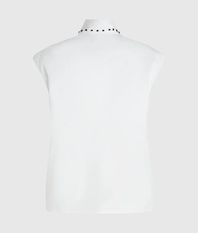 Chemise en popeline cloutée Chemise en popeline cloutée