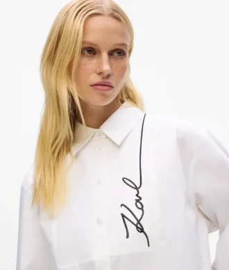 Chemise en popeline Signature