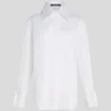 CHEMISE EN POPLIN À DOUBLE COL CHEMISE EN POPLIN À DOUBLE COL