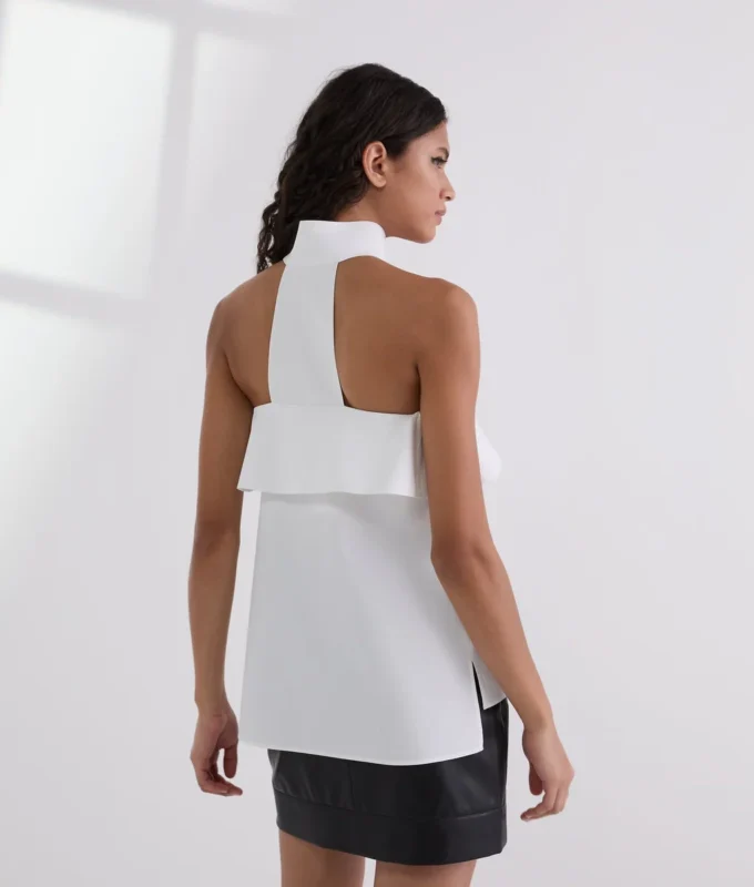 CHEMISE EN POPLIN SANS BRETELLES