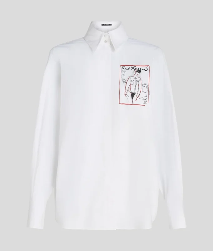 CHEMISE EN POPLINÉE KARL SERIES