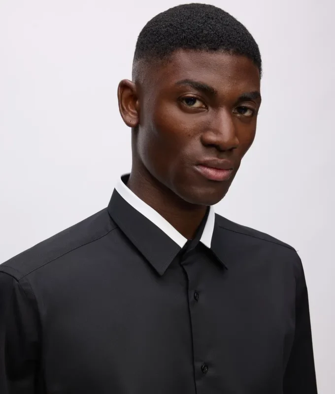Chemise KL Studio à passepoil contrasté Chemise KL Studio à passepoil contrasté