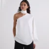 CHEMISE À MANCHE UNIQUE AVEC NOEUD CHEMISE À MANCHE UNIQUE AVEC NOEUD