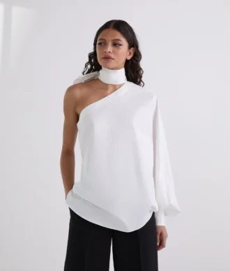 CHEMISE À MANCHE UNIQUE AVEC NOEUD