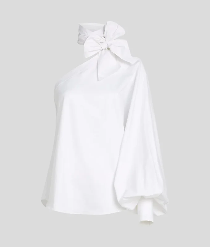 CHEMISE À MANCHE UNIQUE AVEC NOEUD CHEMISE À MANCHE UNIQUE AVEC NOEUD