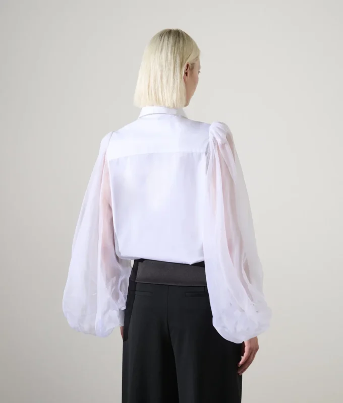CHEMISE À MANCHES EN SOIE KARL STUDIO CHEMISE À MANCHES EN SOIE KARL STUDIO