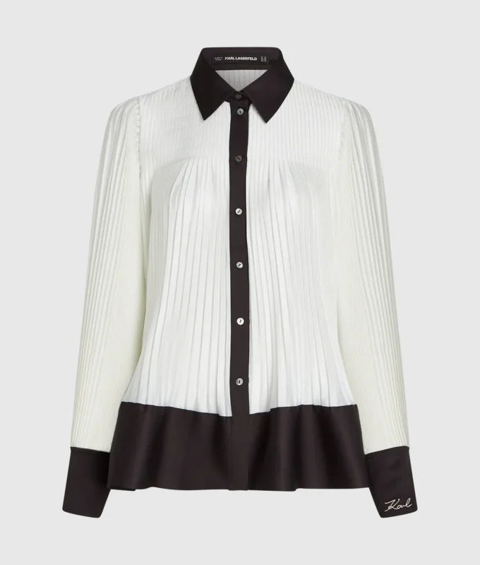 Chemise plissée